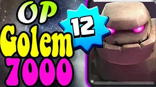 Golem deck 🏆 7100 Gameplays 👈 Crazy Golem deck in clash Royale