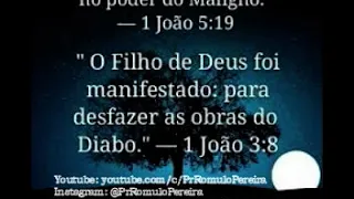 1 João 3 8 - Para destruir as obras do diabo