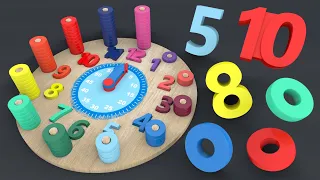 Learning the clock for children - matching numbers and numbers | CzyWieszJak