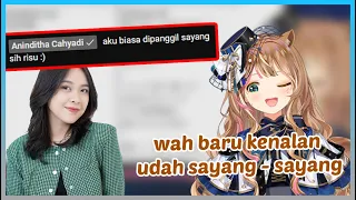 Kak Anin mampir ke stream Risu, langsung minta dipanggil sayang