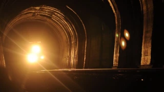 Benching in a Freight Train Tunnel Tacoma, Washington