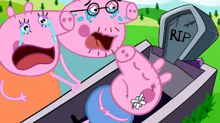 Goodbye George Pig, Please wake up | Peppa Pig Funny Animation