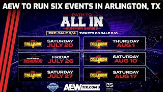 AEW to run six events in Arlington, Texas: Our Thoughts