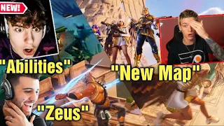 Streamers REACT to Fortnite Battle Royale Chapter 5 Season 2 - Myths & Mortals | Launch Trailer