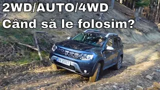 Dacia Duster 4x4 - 2WD, AUTO, 4WD Lock - Sfaturi din Experienta Proprie