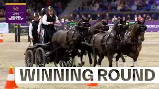 "Boyd Exell" stands for "Victory"! |  FEI Driving World Cup™ 2023 Mechelen