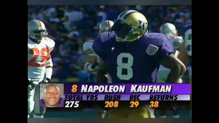 Napoleon Kaufman #8  Washington Husky highlights