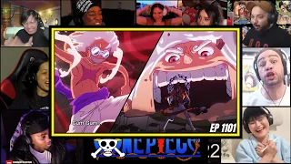 🤯Luffy destroys Lucci🥶 || One piece Episode 1101  || Reaction Mashup🔥