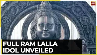 First Glimpse Of Lord Rama's Idol Revealed Ahead of Consecration Ceremony | Ram Mandir News
