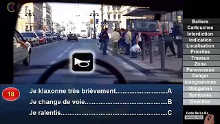 Nouveaux examen 👍 2021🕗 Code de la route 🇫🇷 Sérié #43 Question 01 à 40 Panneaux de signalisation