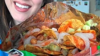 SassEsnacks ASMR: Tostilocos | Tijuana Street Food | Eating Sounds