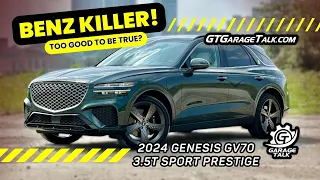 2024 Genesis GV70 3 5T AWD Sport Prestige | Better than Benz, BMW, and Porsche???