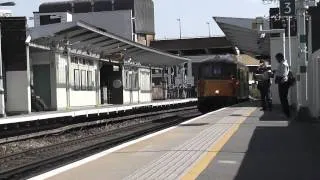 (HD) Ex Works Intercity Executive 73205 Passes Peckham Rye Working 0Z73 - 4/5/11