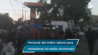 ¡Otra vez la Línea 7! Reportan apagón y desalojo de tren en estación San Joaquín