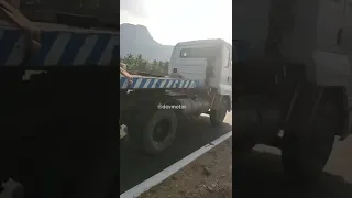 18 Tyres Ashok Leyland U 3518 Trailer Truck on Hiway bridge #shorts