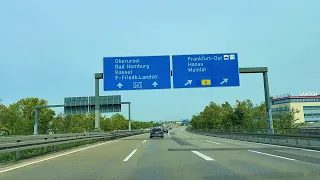 Germany: A661 Offenbach-Kaiserlei - Oberursel (Taunus) - 4K Video