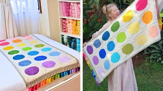 Easy Crochet Paint Box Bed Runner & Wrap!