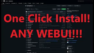 Stability Matrix! 1click install ANY WEBUI!!!