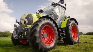 CLAAS tractors with PANORAMIC cab.