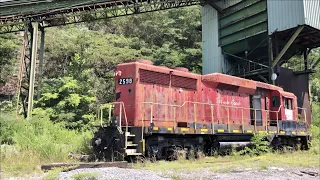 Abandoned Railroad & Abandoned Locomotive Isolated On Abandoned Coal Mine Branch In West Virginia!