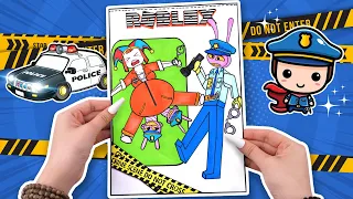 🎪Paper DIY 🎪 Jax Police Rescued Pregnant Wife Pomni | Pregnant Outfit Blind Bag ASMR |DIGITAL CIRCUS