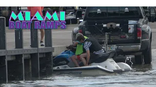 What A Mess This Was At The Boat Ramp | Miami Boat Ramps | 79th | Broncos Guru | Wavy Boats