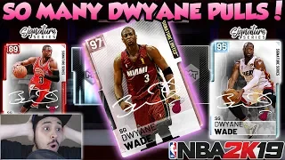 NBA 2K19 PINK DIAMOND DWYANE WADE SIGNATURE SERIES PACK OPENING IN MYTEAM
