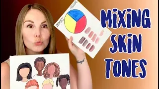 How To Mix Different Skin Tones: For KIDS!