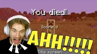 Every Pewdiepie's death in Minecraft.