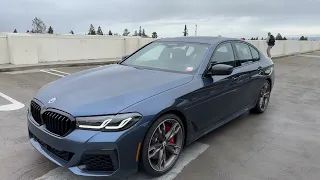Tour the 2023 M550i xDrive in Arctic Race Blue | 4K