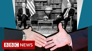 When Biden met Putin: Decoding the world leaders' body language - BBC News