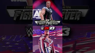 CODY RHODES WWE 2K23 vs AEW Fight Forever (Entrance & Finisher Comparison) #Shorts