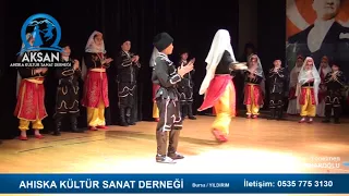 Ahıska AKSAN Folklor Ekibi Minikleri Bar+Karabağ+Lezginka Gösterisi
