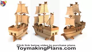 Wood Toy Plan - Pirate Ship Madagascar
