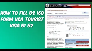 DS 160 from for B1 B2 USA Visa - How to Apply America Tourist Visa 2024 Urdu