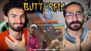 ZARTOSHT FT. BADMASH /BUTTERFLY REACTION ری اکشن به ترک پروانه از زرتشت و بدماش