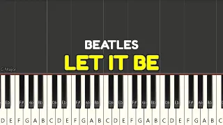 Beatles - Let it be - Piano tutorial