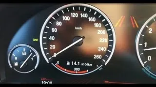 BMW 750xi 0 - 150 km/h kickdown acceleration - 450HP V8 - 750i revving 0-100 4.8 sec