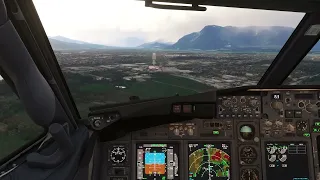 Steep approach and butter landing Rw15 Salzburg Austria