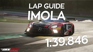 [4K] Imola Detailed Lap Guide - 1:39.846 | Mercedes AMG GT3 Evo | Assetto Corsa Competizione