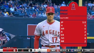 [June 11] Shohei Ohtani, the pitch info for all the pitches, MLB highlights, 2021