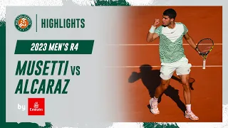 Alcaraz vs Musetti Round 4 Highlights | Roland-Garros 2023
