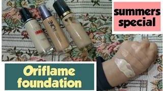 Oriflame Foundation Swatches and difference | Best Foundation For Summers | Director Rabail