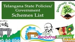 (TSPSC) Groups Preparation. Important Policies and Schemes