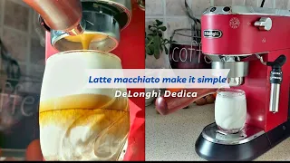 with DeLonghi Dedica EC685 I make Latte Macchiato ✅️