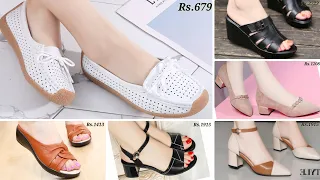 2024 Super Stylish & Soft Designs Of Footwear For Womens : Sandal Slip-on Pump Belly Shoes Slippers