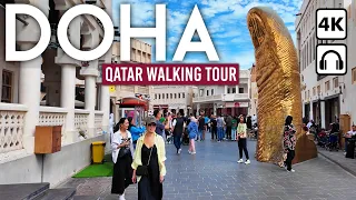 DOHA, Qatar 🇶🇦 4K Walking Tour: Souq Waqif & Downtown