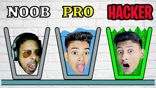 Can I Go NOOB vs PRO vs HACKER In HAPPY GLASS!? | Subroto Gaming | The Bangla Gamer | Sokher Gamer