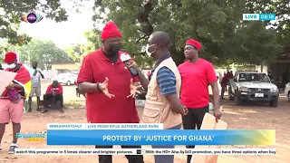 2022 budget: Justice for Ghana protesters demonstrate for removal of e-levy | Breakfast Daily