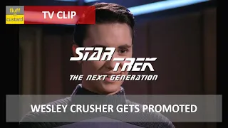 Wesley Crusher Gets Promoted • Star Trek: TNG 3x24 • Clip